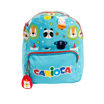 Carioca - Zainetto Tondo Animal Blu CM 28x23x11 (412501)