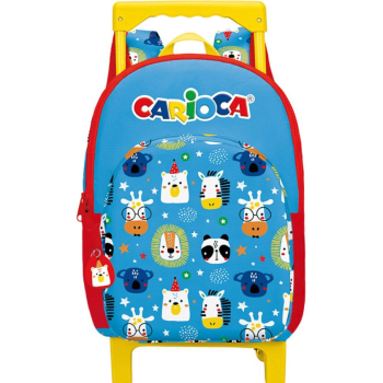 Carioca - Zaino Trolley per la scuola Animal Blue