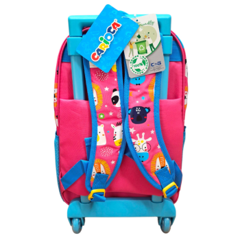 Carioca - Zaino Trolley per la scuola Animal Rosa