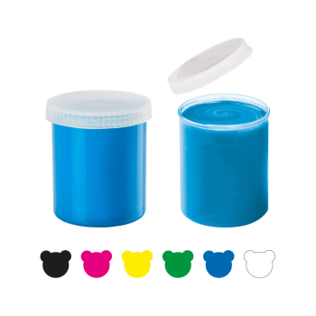 Carioca Baby Finger Paints, Set di Tempere Colorate, 6 Tempere da 80 ml