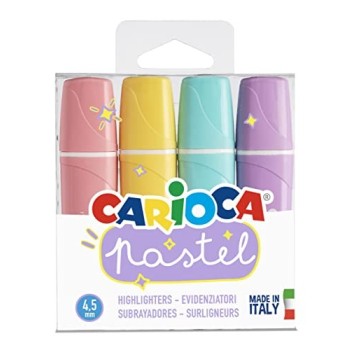 Carioca Evidenziatori Pastel, 4 Pz