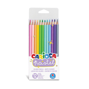 Carioca Pastel, matite esagonali 12 pz