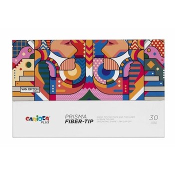 Carioca Plus Pennarelli Prisma Hard Box da 30