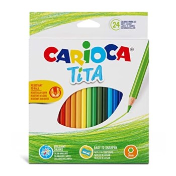 Carioca Tita, Matite Colorate, 24 Pezzi