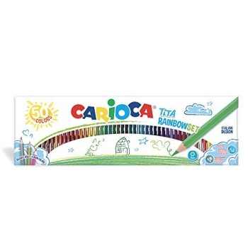Carioca Tita, Pastelli rainbow set 50 Pz