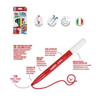 Carioca Travel Kit, Valigetta con Colori in Plastica+ album da colorare