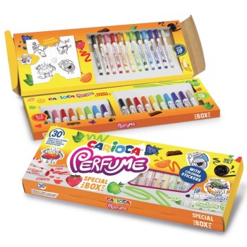 Carioca, Pennarelli Perfume Special Box, 30 pz + adesivi