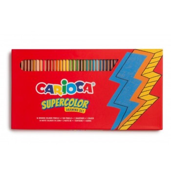 Carioca, Set pastelli Supercolor, 40 Pezzi