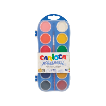 Carioca, acquarelli assortiti 12 colori