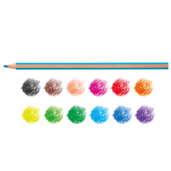 Carioca, matite esagonali supercolor, 12 pz