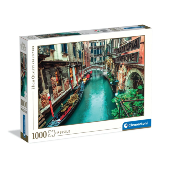 Clementoni - puzzle Città collection – "Canale di Venezia” – 1000 pezzi, puzzle adulti