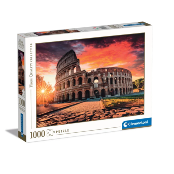 Clementoni - puzzle Città collection – "Roman Sunset” – 1000 pezzi, puzzle adulti