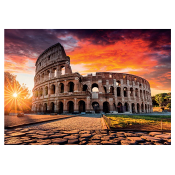 Clementoni - puzzle Città collection – "Roman Sunset” – 1000 pezzi, puzzle adulti