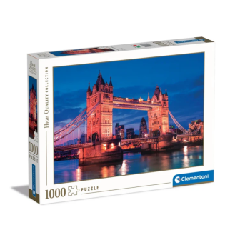 Clementoni - puzzle Città collection – Londra "Tower Bridg” – 1000 pezzi, puzzle adulti