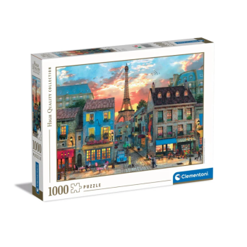 Clementoni - puzzle Città collection – Parigi "Streets Of Paris” – 1000 pezzi, puzzle adulti