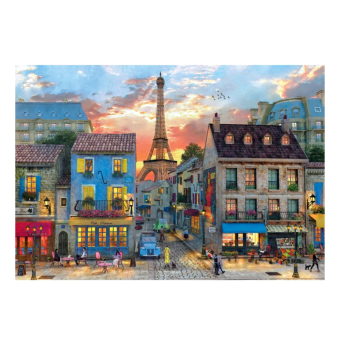 Clementoni - puzzle Città collection – Parigi "Streets Of Paris” – 1000 pezzi, puzzle adulti