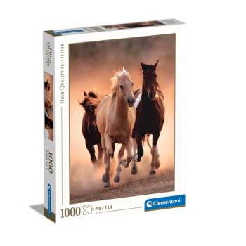 Clementoni - puzzle collection Animali – "Running Horses”– 1000 pezzi, puzzle adulti