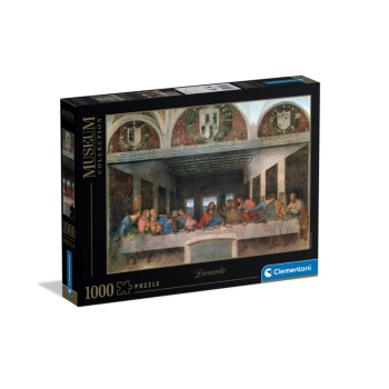 Clementoni - puzzle museum collection - Leonardo, "L'Ultima Cena" - 1000 pezzi - puzzle per adulti