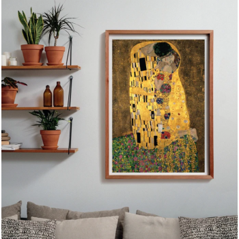 Clementoni - puzzle museum collection – Klimt, “Il Bacio ” – 1000 pezzi, puzzle adulti