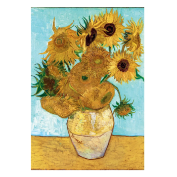 Clementoni - puzzle museum collection – Van Gogh, “I Girasoli” – 1000 pezzi, puzzle adulti
