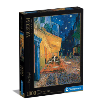 Clementoni - puzzle museum collection – Van Gogh, “Terrazza del Caffè la Sera” – 1000 pezzi, puzzle adulti