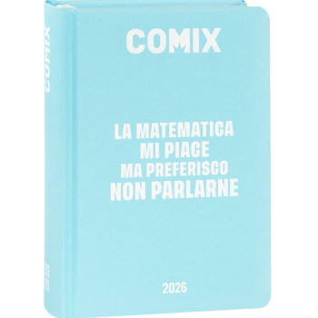 Comix - Diario 16 Mesi 2025/26 - Giornaliero Mini Azzurro