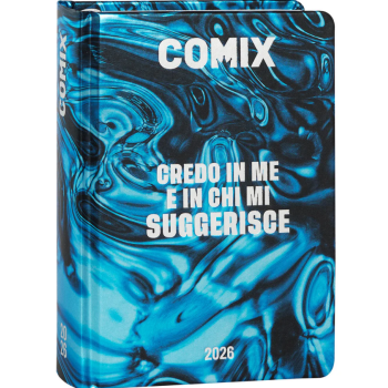 Comix - Diario 16 Mesi 2025/26 - Giornaliero Mini Blu