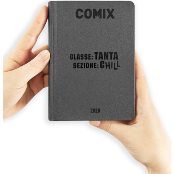 Comix - Diario 16 Mesi 2025/26 - Giornaliero Mini Charcoal