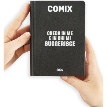 Comix - Diario 16 Mesi 2025/26 - Giornaliero Mini Nero/Bianco