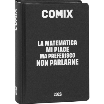 Comix - Diario 16 Mesi 2025/26 -Giornaliero Mini Nero/Argento