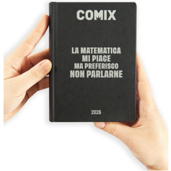 Comix - Diario 16 Mesi 2025/26 -Giornaliero Mini Nero/Argento