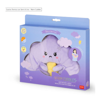 Cuscino Termico con Semi di Lino - Warm Cuddles tema nuvola
