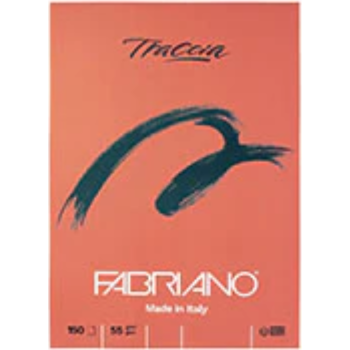 Fabriano - Blocco Traccia A6 150 Fogli- 55 gr- colore Rosso(19100686)