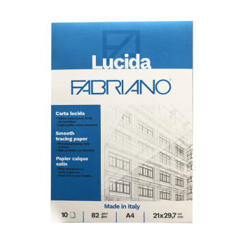 Fabriano - Blocco carta lucida 10 fogli - 82 g formato A4 - (19100659)