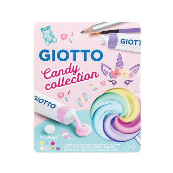 GIOTTO, 7 Tempere Candy Collection, Colori Pastello