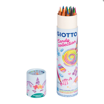Giotto,Candy collection, 18 pastelli acquerellabili