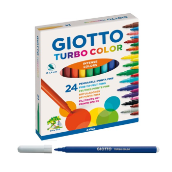 Giotto - Pennarelli Turbo Color Conf. 24 Colori - (F417000)