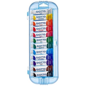 Giotto - Tempera Extra Fine, Astuccio Da 12 Tempere In Tubetto (F30250000)