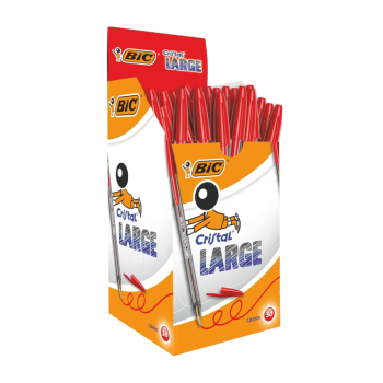 Bic - Penna a sfera Cristal Large 1.6mm conf. 50 pz Rosso