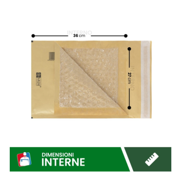 Cartospedia - Buste Postali Imbottite con Pluriball - 50 Pezzi 27x36 cm -  Ideali per Spedire e Proteggere Oggetti