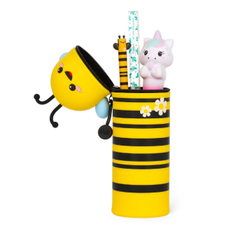 Legami - Astuccio 2 in 1 in Morbido Silicone - Kawaii a tema Bee (VKA0021)