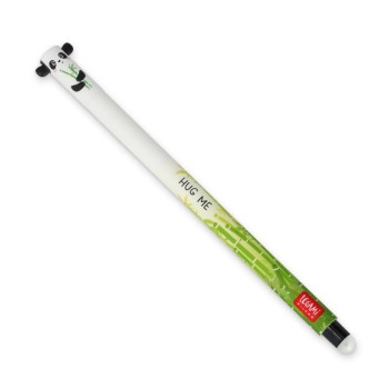 Legami - Penna Gel Cancellabile, Inchiostro Nero, Tema Panda (VEP0001)