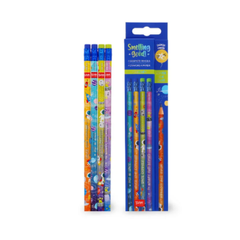 Legami, Set di 4 Matite HB Profumate - Smelling Good! Space