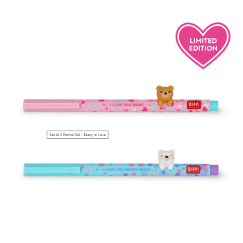 Set di 2 Penne Gel - Beary in Love