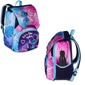 Seven - Zaino Scuola Estensibile Big Lilo & Stitch Cute And Fluffy
