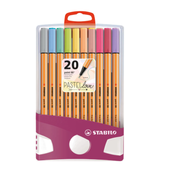 Stabilo -  pennarelli point 88 PastelParade con 20 colori pastello ass. (BE8820-0311)