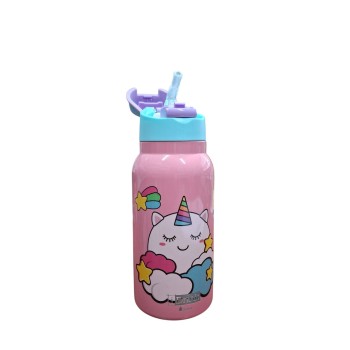 i-Total - I DRINK Bottiglia termica “Unicorn Kids” con tappo richiudibile (ID0513)