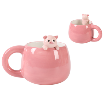 i-Total - Tazza in ceramica con charm - Piggy (XL2567)