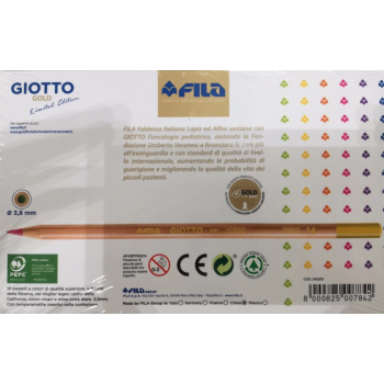 Giotto - Pastelli Gold Limited Edition Fila, confezione in metallo da 10 Colori (F241200)