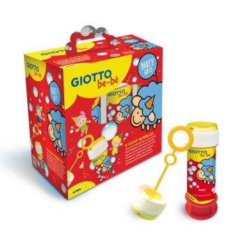Giotto - Be-bè Party Gift - Confezione da 6 Tubetti Bolle di Sapone per Feste Divertenti e Creative (F472000)